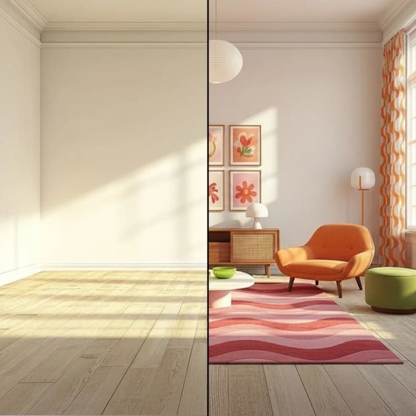 Add virtual furniture to rooms
